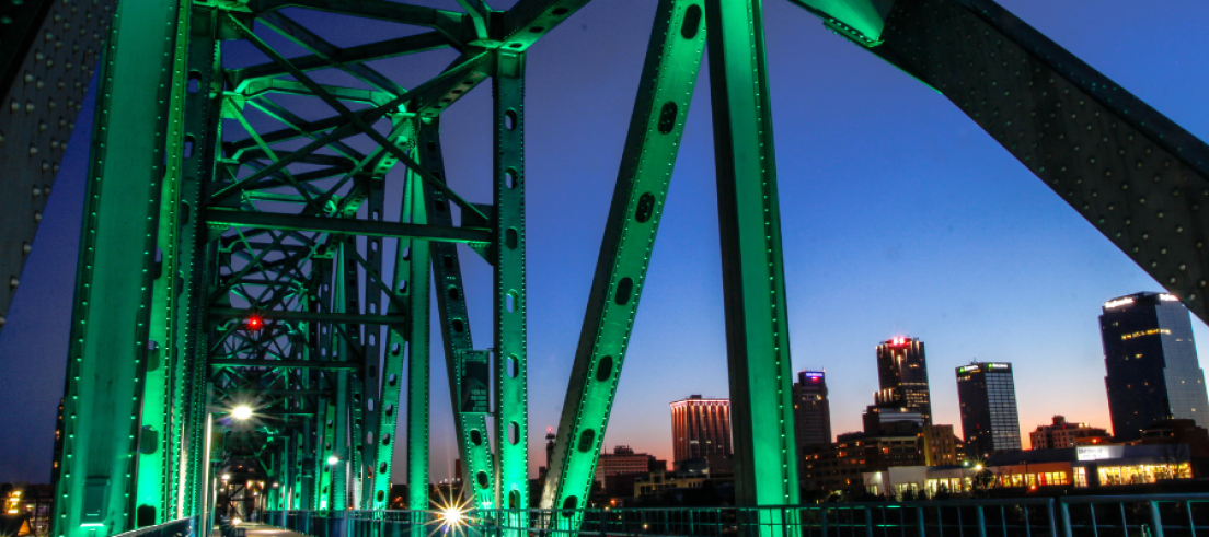 Little Rock Junction Bridge and Skyline