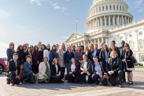 ESA Swarm the Hill Day photo in front of US Capitol